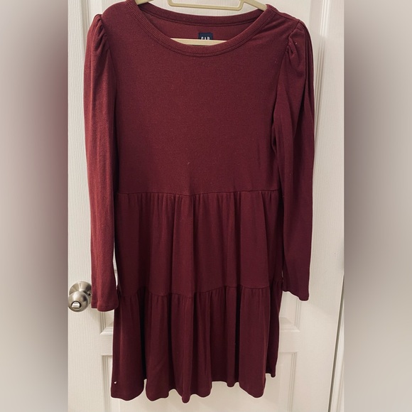 GAP Maroon Ribbed Dress - Picture 1 of 6